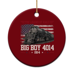 Vintage Steam Locomotive Heritage Ceramic Ornament The Legend of Rails American Flag TS02 1pc Red Print Your Wear