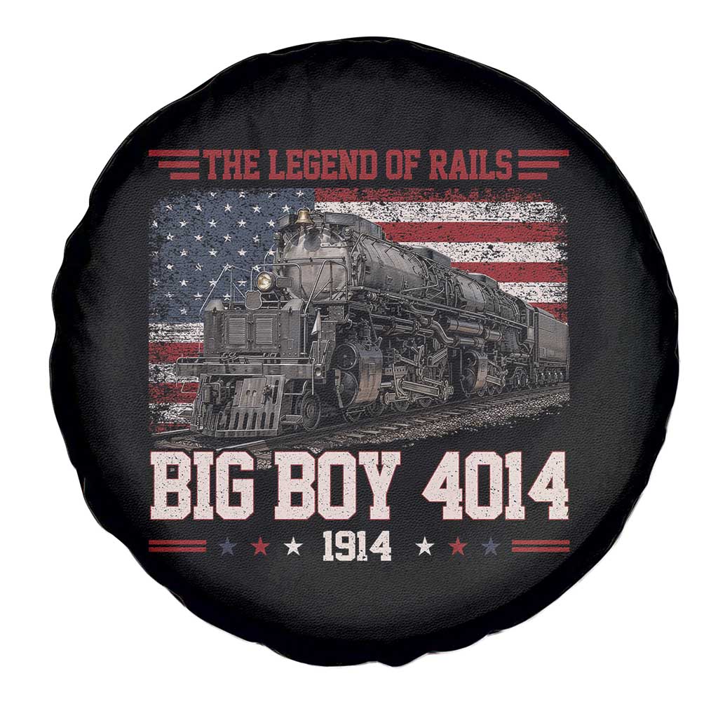 Vintage Steam Locomotive Heritage Spare Tire Cover The Legend of Rails American Flag TS02 Print Your Wear