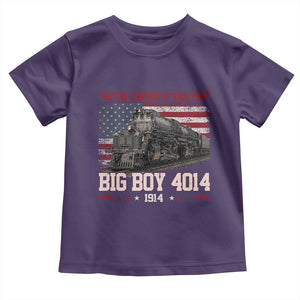 Vintage Steam Locomotive Heritage Toddler T Shirt The Legend of Rails American Flag TS02 Purple Print Your Wear