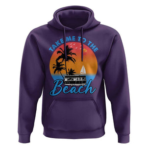 Summer Vibe Hoodie Retro Sunset Take Me To The Beach TS02 Purple Print Your Wear