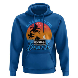 Summer Vibe Hoodie Retro Sunset Take Me To The Beach TS02 Royal Blue Print Your Wear