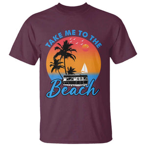 Summer Vibe T Shirt Retro Sunset Take Me To The Beach TS02 Maroon Print Your Wear