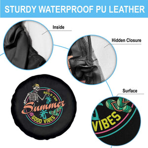 Summer Vibe Skeleton Spare Tire Cover Build For Summer Good Vibes Chilln' TS02 Print Your Wear