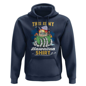 Hawaii Summer Hoodie This Is My Hawaiian Shirt Coconut Tropical Beach Vibe TS02 Navy Print Your Wear