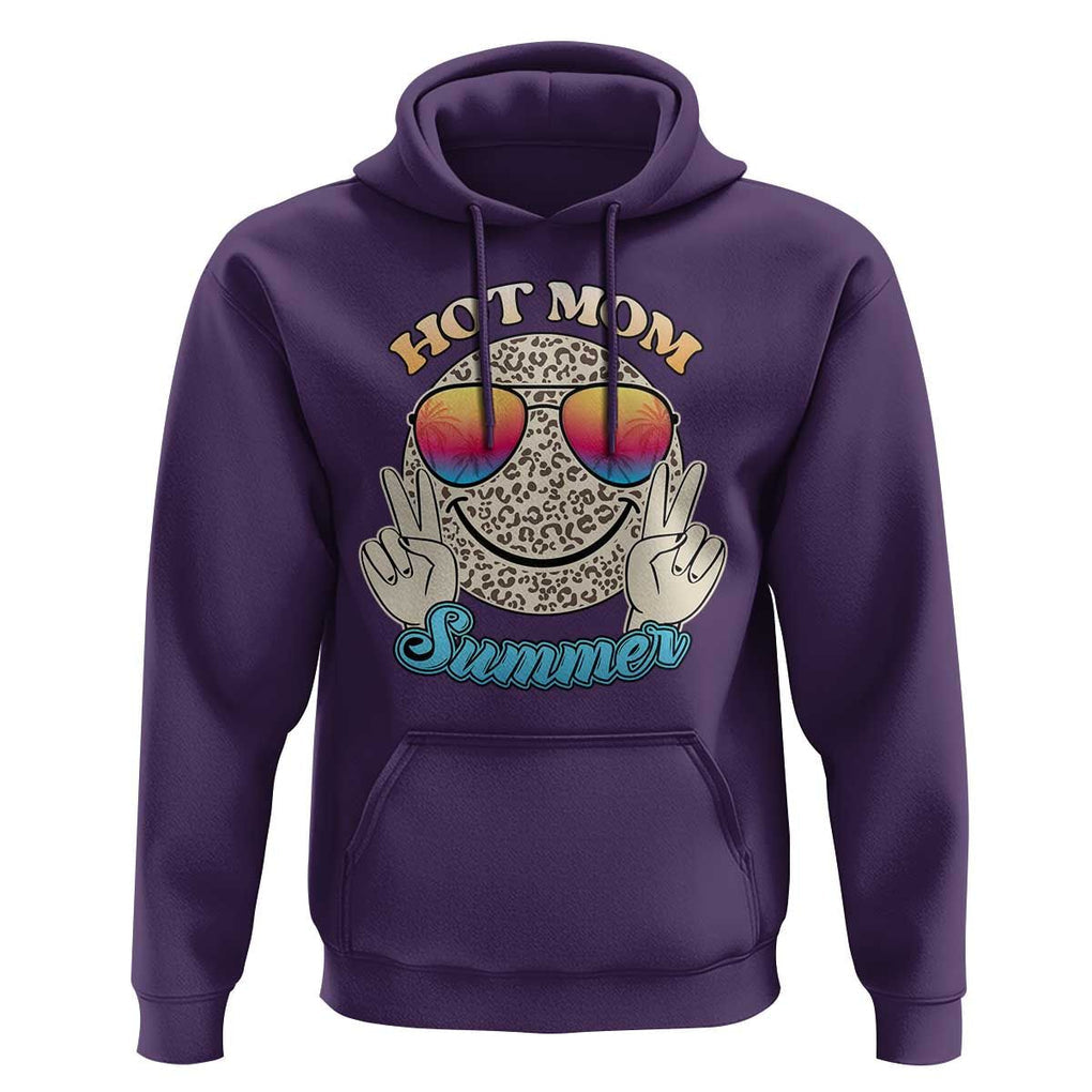 Hot Mom Summer Hoodie Chillin' Vibe Leopard Mommy TS02 Purple Print Your Wear