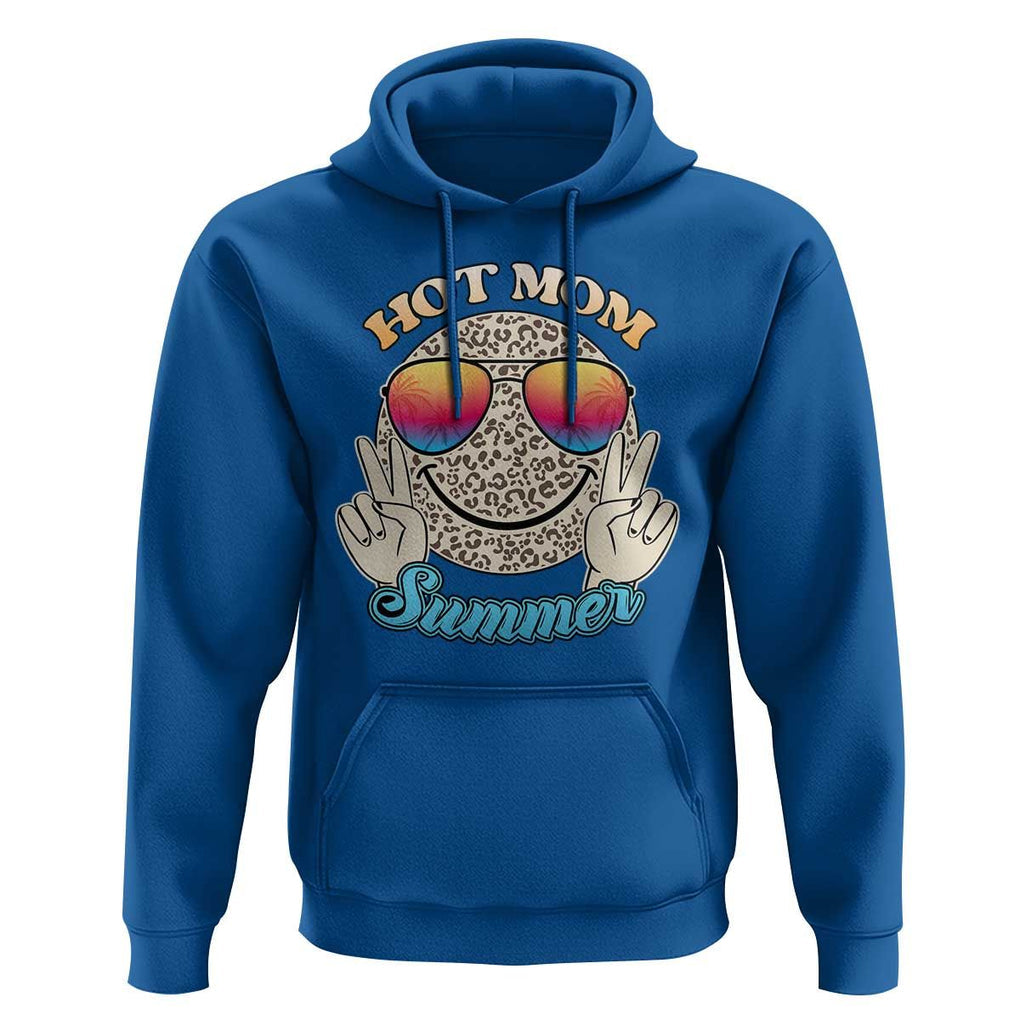 Hot Mom Summer Hoodie Chillin' Vibe Leopard Mommy TS02 Royal Blue Print Your Wear