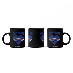 Cape Verde Scribble Flag Heart National Pride Coffee Mug Cabo Verde Love TS02 Print Your Wear