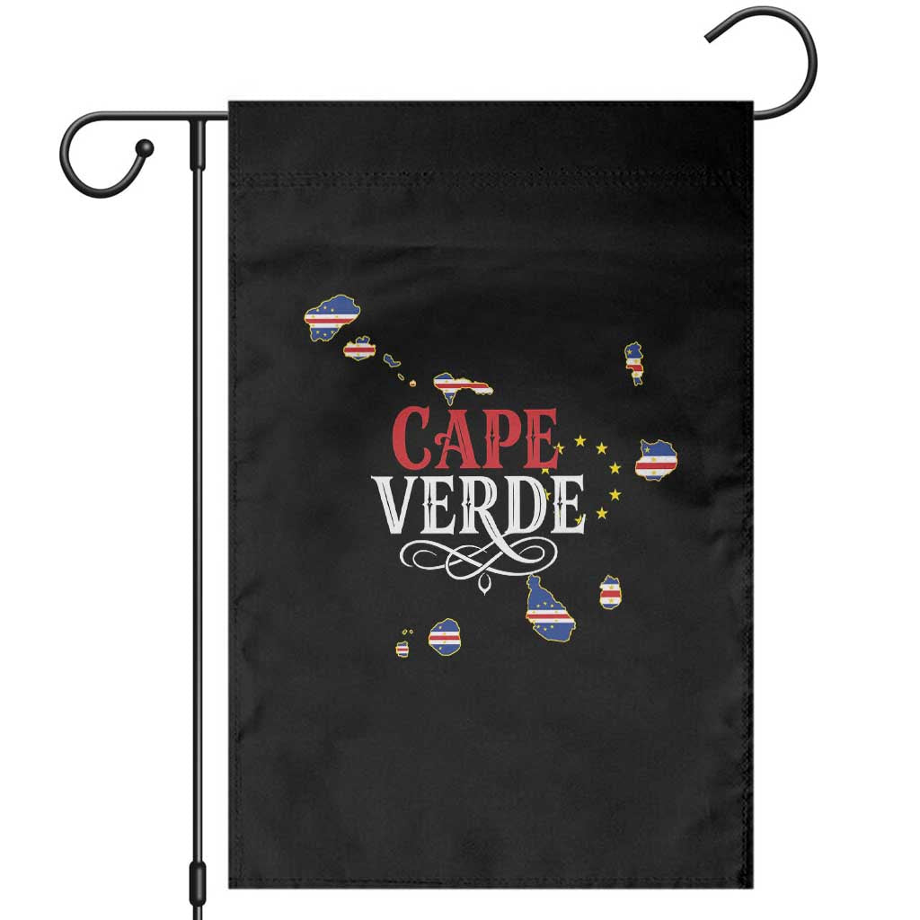 Cabo Verde Islands Flag Map Garden Flag Cape Verde Vintage Pride TS02 Black Print Your Wear