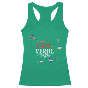Cabo Verde Islands Flag Map Racerback Tank Top Cape Verde Vintage Pride TS02 Irish Green Print Your Wear