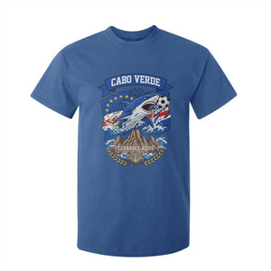 Cabo Verde Tubarões Azuis Soccer Pride T Shirt For Kid Cape Verde Blue Sharks Football Fans TS02 Royal Blue Print Your Wear