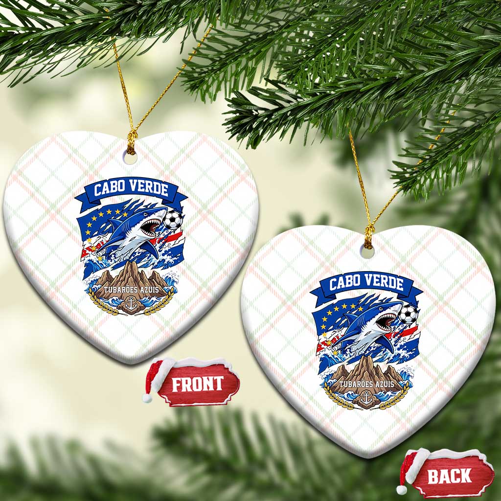 Cabo Verde Tubarões Azuis Soccer Pride Ceramic Ornament Cape Verde Blue Sharks Football Fans TS02 Print Your Wear