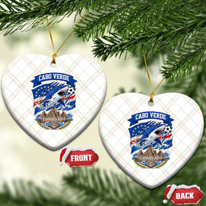 Cabo Verde Tubarões Azuis Soccer Pride Ceramic Ornament Cape Verde Blue Sharks Football Fans TS02 Print Your Wear