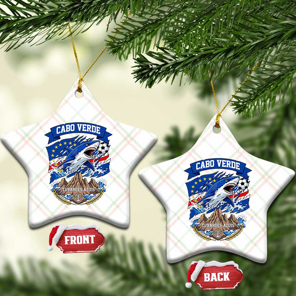 Cabo Verde Tubarões Azuis Soccer Pride Ceramic Ornament Cape Verde Blue Sharks Football Fans TS02 Print Your Wear