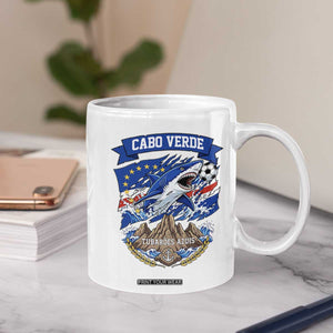 Cabo Verde Tubarões Azuis Soccer Pride Coffee Mug Cape Verde Blue Sharks Football Fans TS02 Print Your Wear