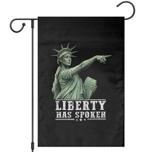 Liberty Has Spoken Pointing Statue Parody Garden Flag Funny Sarcastic Basketball Sports Viral Meme Americana TS02 Black Print Your Wear