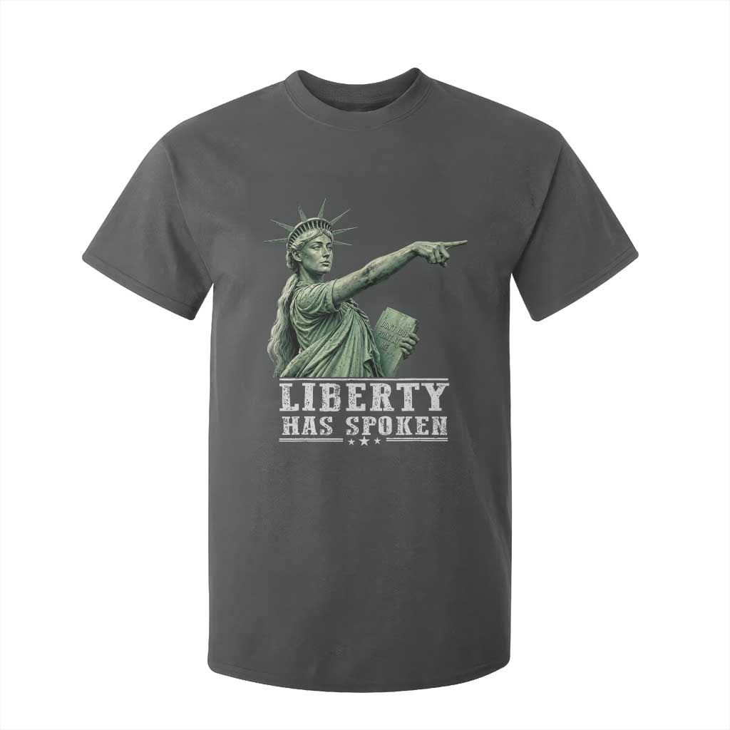 Liberty Has Spoken Pointing Statue Parody T Shirt For Kid Funny Sarcastic Basketball Sports Viral Meme Americana TS02 Print Your Wear