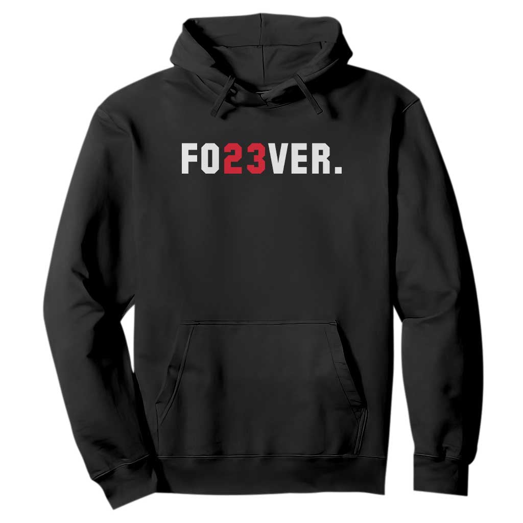 Classic Baseball Jersey Number 23 Hoodie Fo23ever #23 Vintage Sports Fan - Print Your Wear