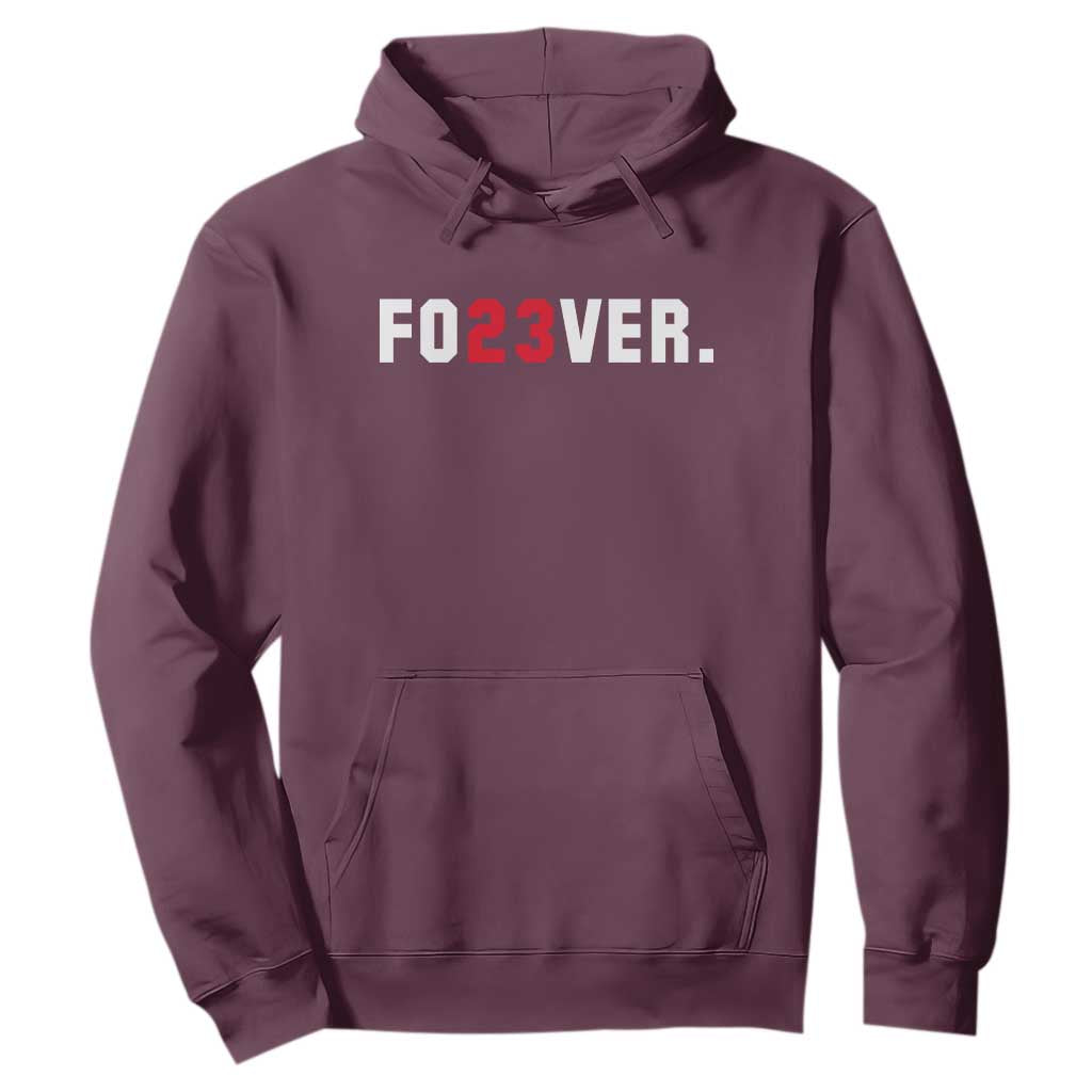 Classic Baseball Jersey Number 23 Hoodie Fo23ever #23 Vintage Sports Fan - Print Your Wear