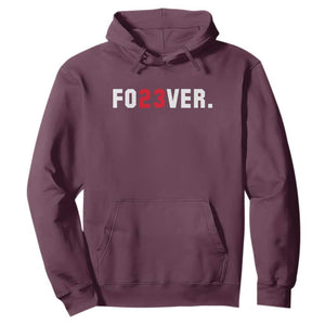 Classic Baseball Jersey Number 23 Hoodie Fo23ever #23 Vintage Sports Fan - Print Your Wear