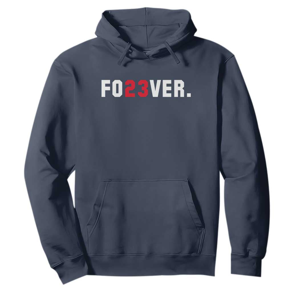 Classic Baseball Jersey Number 23 Hoodie Fo23ever #23 Vintage Sports Fan - Print Your Wear