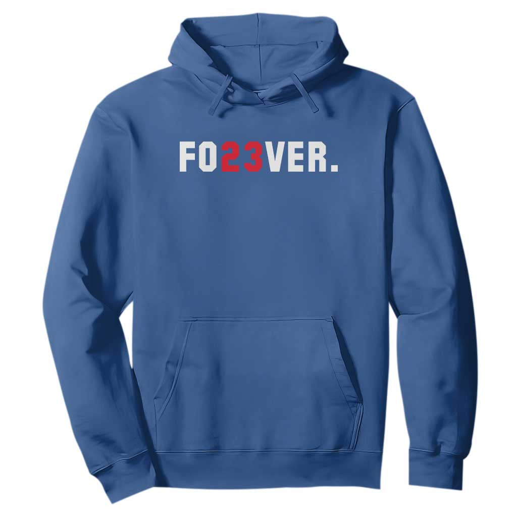 Classic Baseball Jersey Number 23 Hoodie Fo23ever #23 Vintage Sports Fan - Print Your Wear