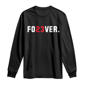 Classic Baseball Jersey Number 23 Long Sleeve Shirt Fo23ever #23 Vintage Sports Fan - Print Your Wear