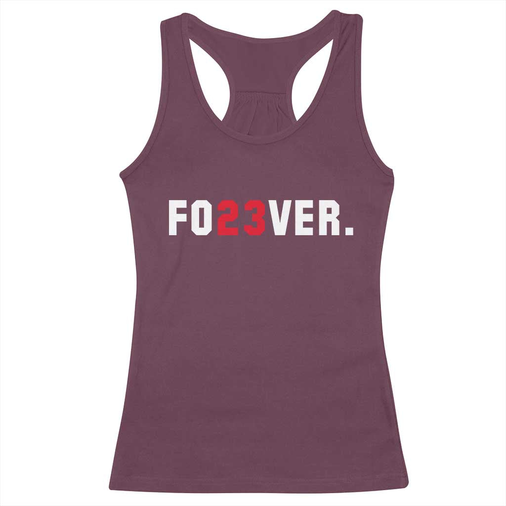 Classic Baseball Jersey Number 23 Racerback Tank Top Fo23ever #23 Vintage Sports Fan - Print Your Wear
