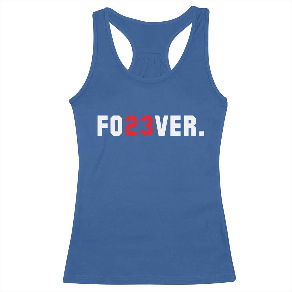 Classic Baseball Jersey Number 23 Racerback Tank Top Fo23ever #23 Vintage Sports Fan - Print Your Wear