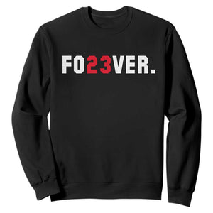 Classic Baseball Jersey Number 23 Sweatshirt Fo23ever #23 Vintage Sports Fan - Print Your Wear