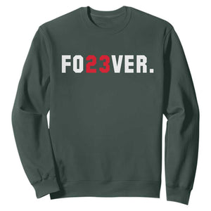 Classic Baseball Jersey Number 23 Sweatshirt Fo23ever #23 Vintage Sports Fan - Print Your Wear