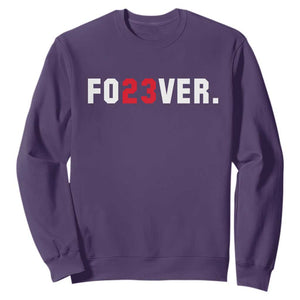 Classic Baseball Jersey Number 23 Sweatshirt Fo23ever #23 Vintage Sports Fan - Print Your Wear