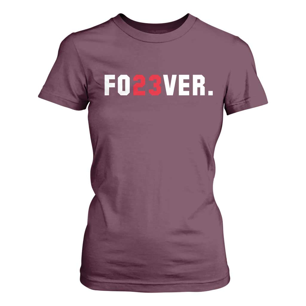Classic Baseball Jersey Number 23 T Shirt For Women Fo23ever #23 Vintage Sports Fan - Print Your Wear