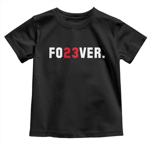 Classic Baseball Jersey Number 23 Toddler T Shirt Fo23ever #23 Vintage Sports Fan - Print Your Wear