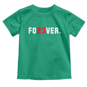 Classic Baseball Jersey Number 23 Toddler T Shirt Fo23ever #23 Vintage Sports Fan - Print Your Wear