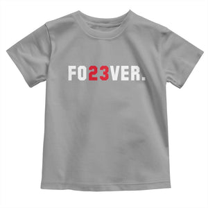 Classic Baseball Jersey Number 23 Toddler T Shirt Fo23ever #23 Vintage Sports Fan - Print Your Wear