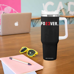 Classic Baseball Jersey Number 23 Tumbler With Handle Fo23ever #23 Vintage Sports Fan - Print Your Wear