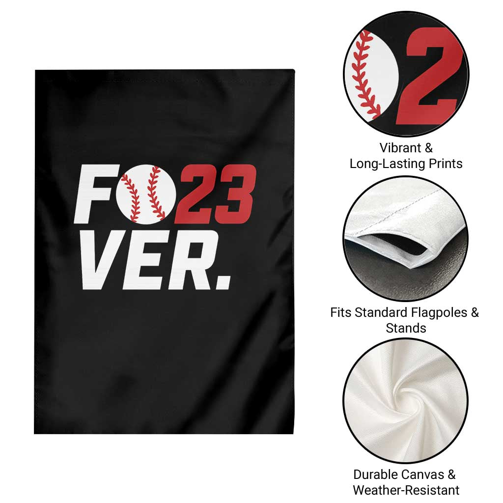 Classic Baseball Jersey Number 23 Garden Flag Fo23ever #23 Ball Sports Fan - Print Your Wear