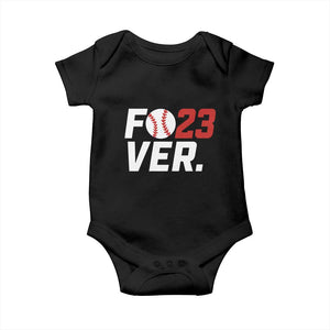 Classic Baseball Jersey Number 23 Baby Onesie Fo23ever #23 Ball Sports Fan - Print Your Wear