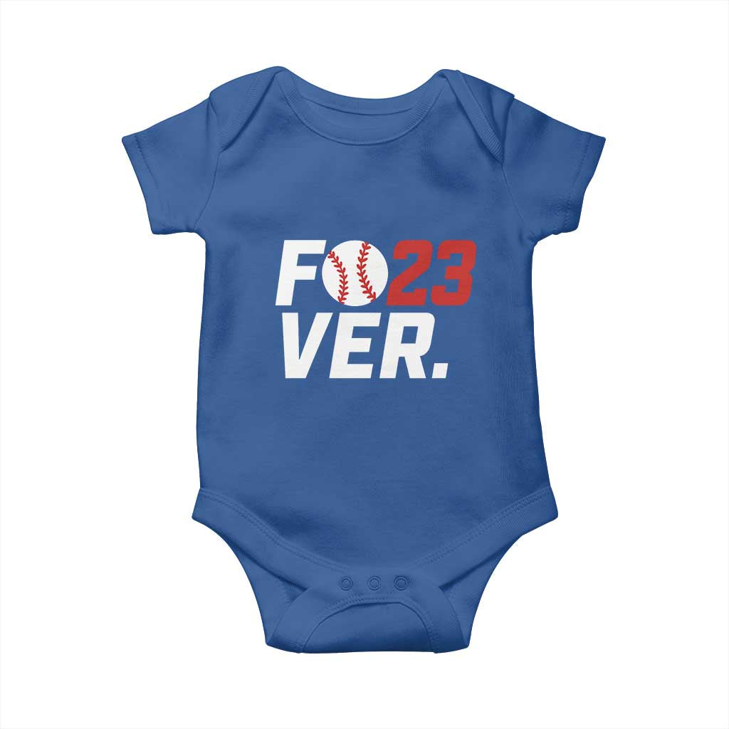 Classic Baseball Jersey Number 23 Baby Onesie Fo23ever #23 Ball Sports Fan - Print Your Wear