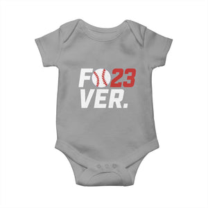 Classic Baseball Jersey Number 23 Baby Onesie Fo23ever #23 Ball Sports Fan - Print Your Wear