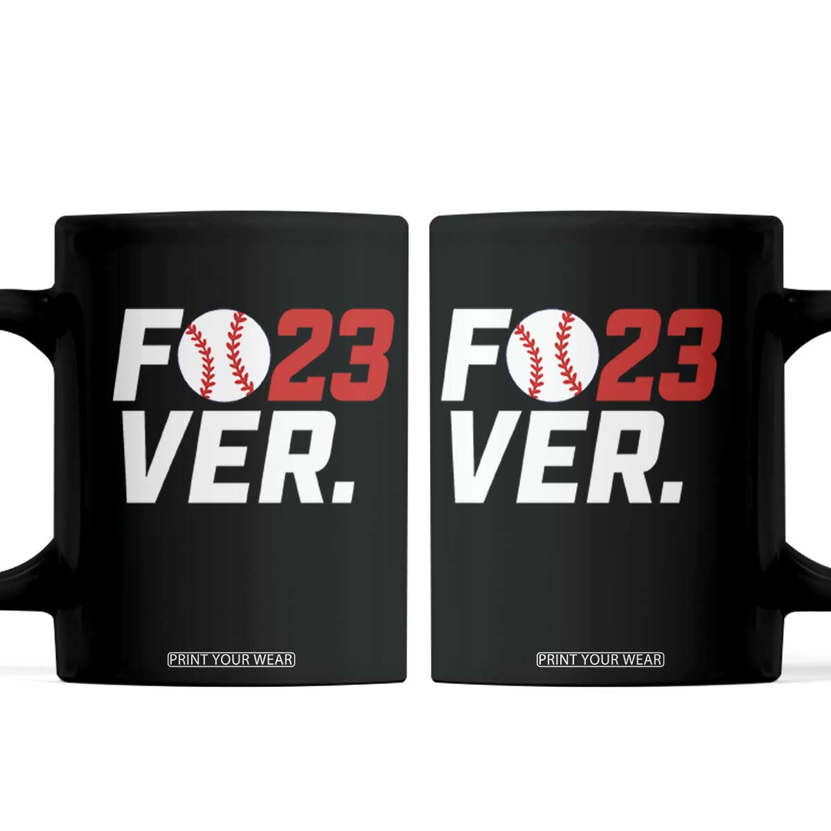 Classic Baseball Jersey Number 23 Coffee Mug Fo23ever #23 Ball Sports Fan - Print Your Wear