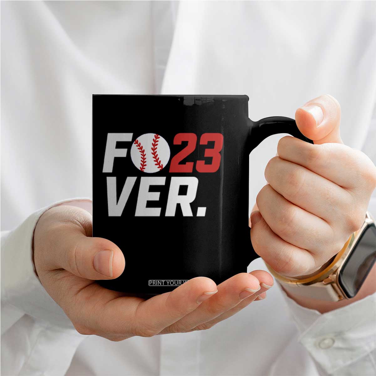 Classic Baseball Jersey Number 23 Coffee Mug Fo23ever #23 Ball Sports Fan - Print Your Wear
