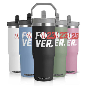 Classic Baseball Jersey Number 23 Flip Straw Tumbler Fo23ever #23 Ball Sports Fan - Print Your Wear
