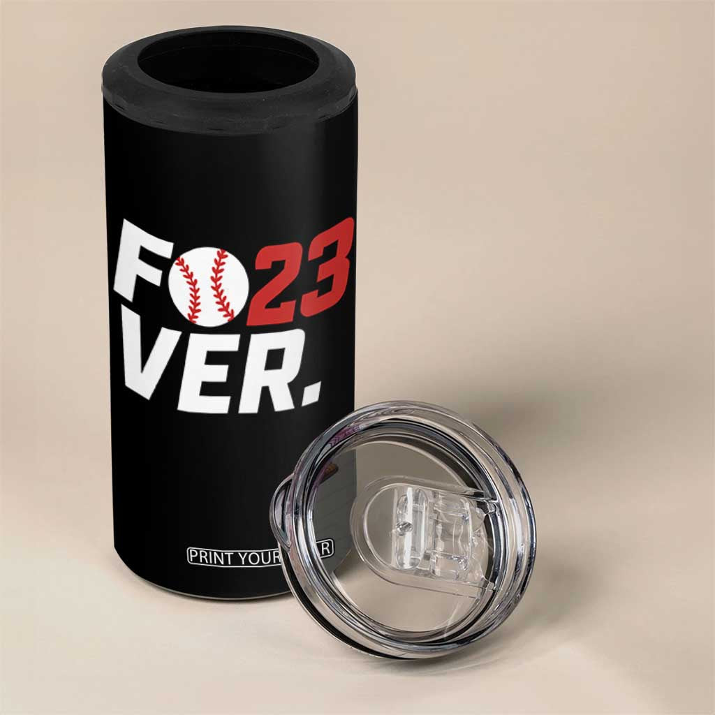 Classic Baseball Jersey Number 23 4 in 1 Can Cooler Tumbler Fo23ever #23 Ball Sports Fan - Print Your Wear