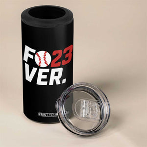 Classic Baseball Jersey Number 23 4 in 1 Can Cooler Tumbler Fo23ever #23 Ball Sports Fan - Print Your Wear