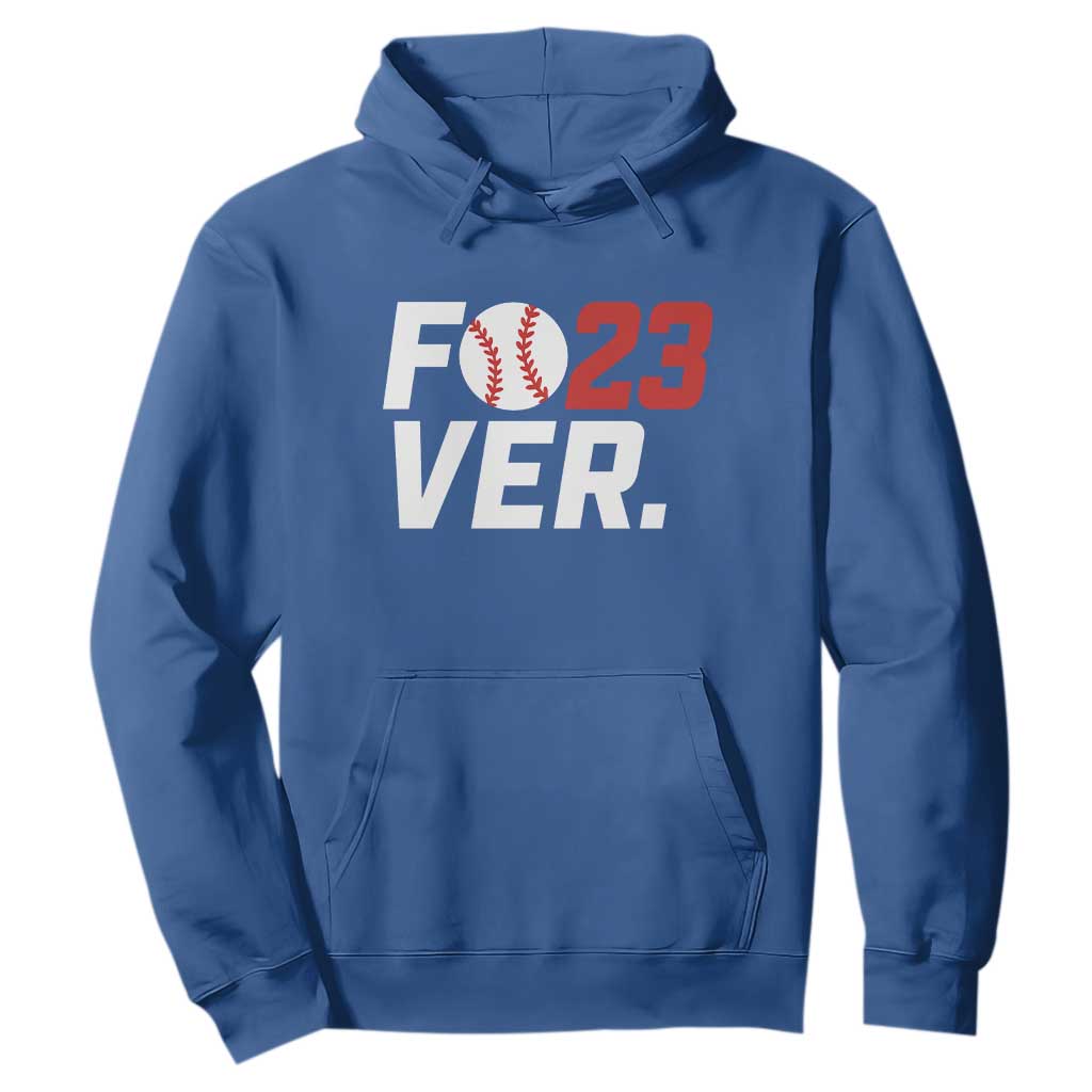 Classic Baseball Jersey Number 23 Hoodie Fo23ever #23 Ball Sports Fan - Print Your Wear
