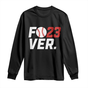 Classic Baseball Jersey Number 23 Long Sleeve Shirt Fo23ever #23 Ball Sports Fan - Print Your Wear