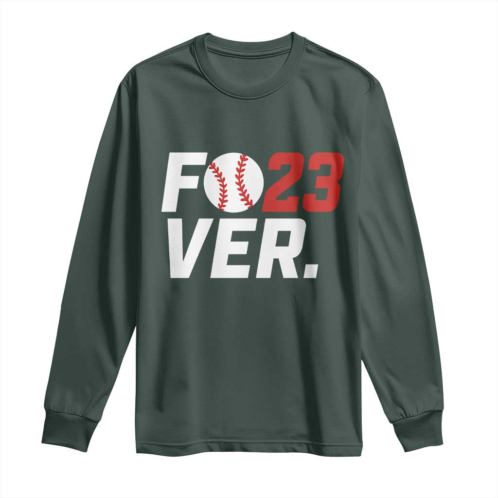 Classic Baseball Jersey Number 23 Long Sleeve Shirt Fo23ever #23 Ball Sports Fan - Print Your Wear
