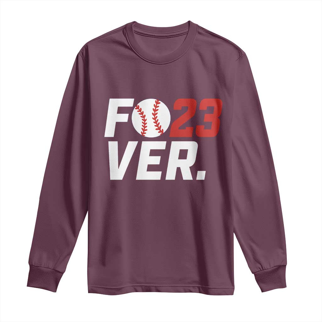 Classic Baseball Jersey Number 23 Long Sleeve Shirt Fo23ever #23 Ball Sports Fan - Print Your Wear