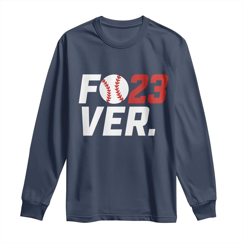 Classic Baseball Jersey Number 23 Long Sleeve Shirt Fo23ever #23 Ball Sports Fan - Print Your Wear